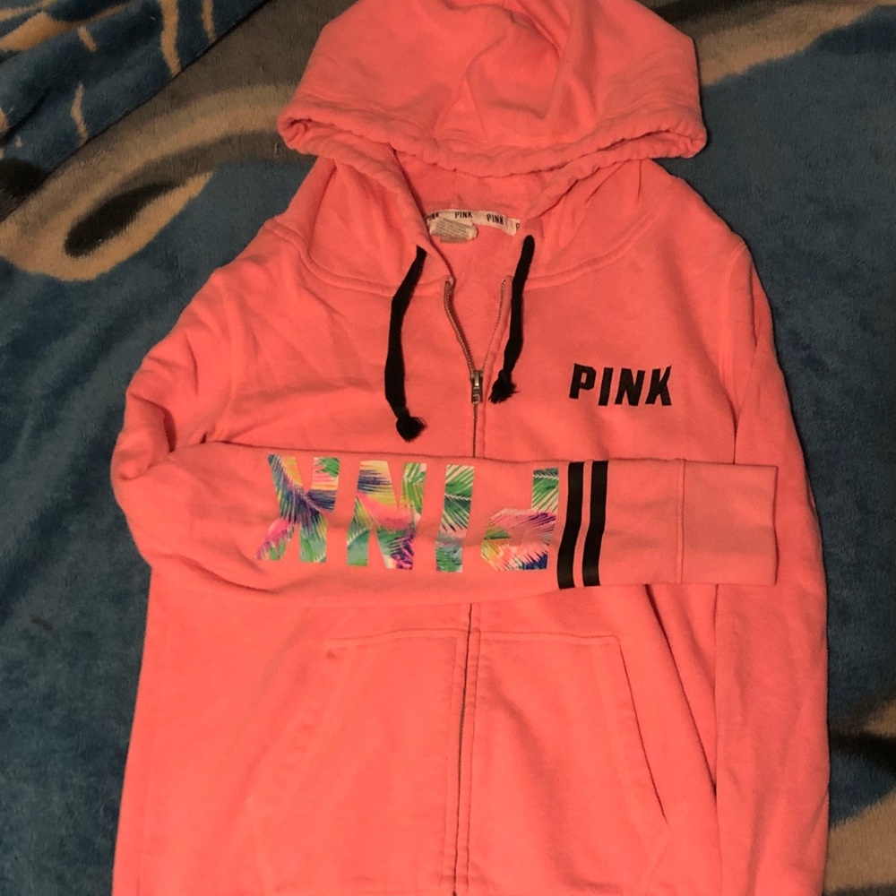 Vs pink zip up jacket